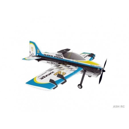 Avion Hacker model Super Zoom Race bleu ARF env.1.00m - FLASH RC