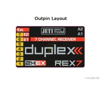 JETI - Jeti 7 Duplex EX 2.4Ghz Receiver - FLASH RC 2