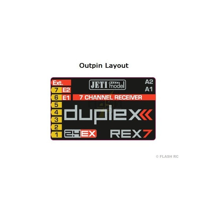 JETI - Ricevitore Jeti 7 Duplex EX 2.4Ghz - RC FLASH