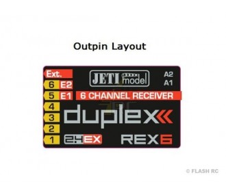 JETI - Ricevitore Jeti 6 Duplex EX 2.4Ghz - RC FLASH 2