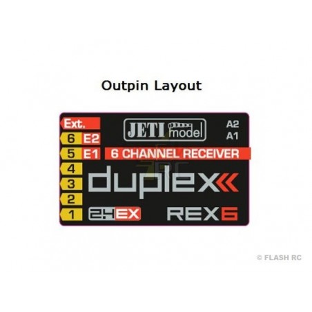 JETI - Jeti 6 Duplex EX 2.4Ghz Receiver - RC FLASH