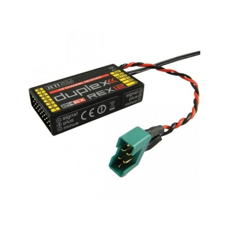 JETI - Récepteur REX 12 Duplex EX 2.4Ghz Jeti 12 Voies - FLASH RC