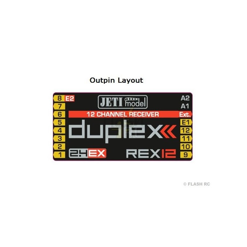 JETI - Ricevitore Jeti 12 Duplex EX 2.4Ghz - RC FLASH