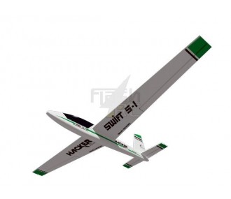 RC-Segler - Swift grün ca.2.00m ARF Flügel/Lebensraum verkleidet Hacker ModeL - FLASH RC 2