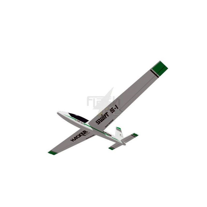 Planeadores RC - Green Swift aprox.2.00m ARF alas cubiertas/planos de cola Hacker ModeL - FLASH RC