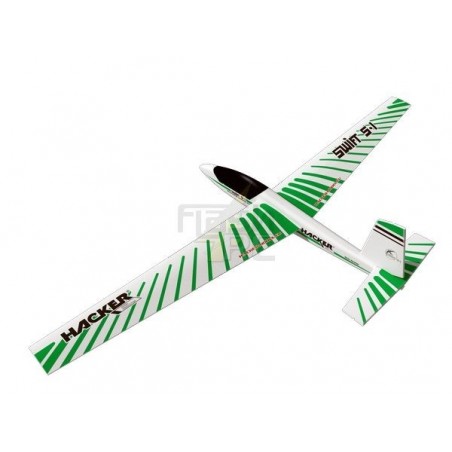 RC Gliders - Green Swift approx.2.00m ARF covered wings/ tailplanes Hacker ModeL - FLASH RC