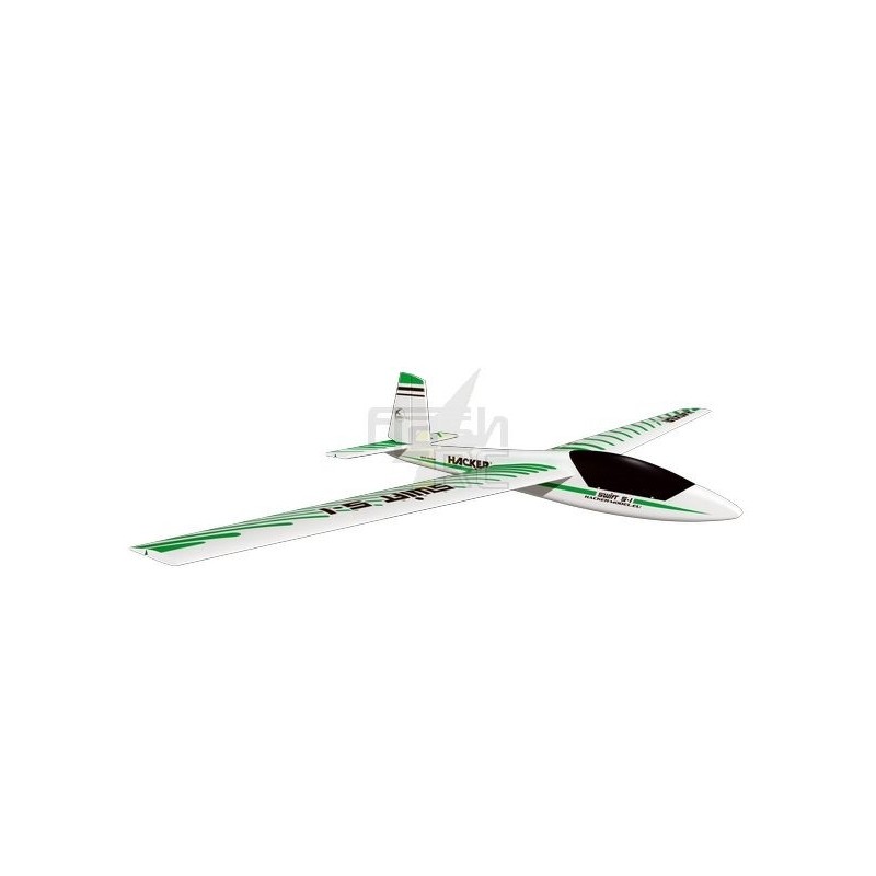 Avion Hacker Model Swift vert env.2.00m ARF ailes/empennages recouverts - FLASH RC