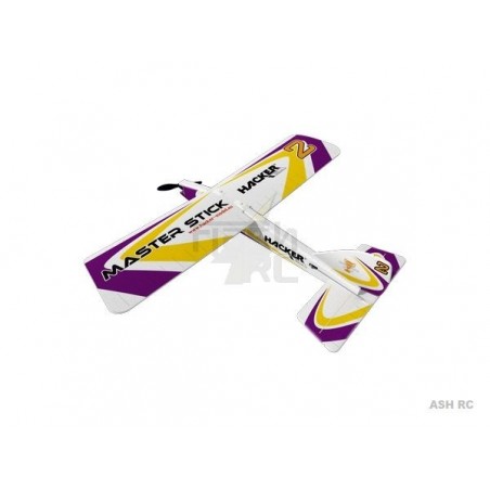Aviones R/C para principiantes - Avión Hacker modelo Master Stick morado ARF aprox.1.20m - FLASH RC