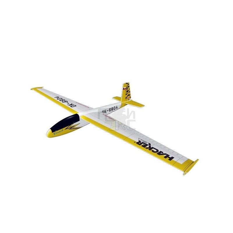 Avion Hacker Model Blanik jaune env.2.00m ARF ailes/empennages recouverts - FLASH RC