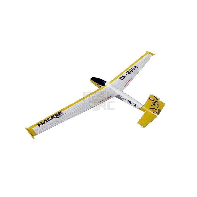RC-Segelflugzeuge - Blanik gelb ca.2.00m ARF Flügel/Lebensräume überzogen Hacker ModeL - FLASH RC
