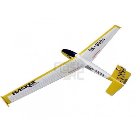 RC Gliders - Blanik yellow approx.2.00m ARF covered wings/ tailplanes Hacker ModeL - FLASH RC