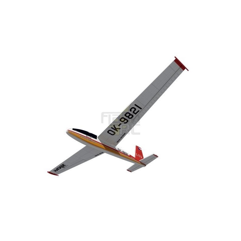 Avion Hacker Model Blanik rouge env.2.00m ARF ailes/empennages recouverts - FLASH RC