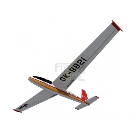 Avion Hacker Model Blanik rouge env.2.00m ARF ailes/empennages recouverts - FLASH RC