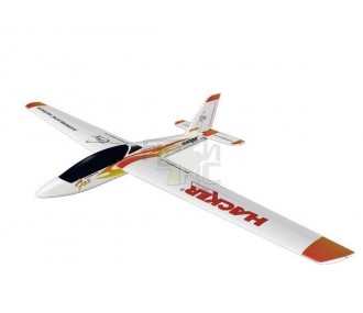 RC Gliders - Fox red approx.2.00m ARF covered wings/ tailplanes Hacker ModeL - FLASH RC