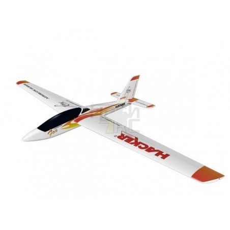 Alianti RC - Fox red ca.2.00m ARF ali coperte / piani di coda Hacker ModeL - FLASH RC