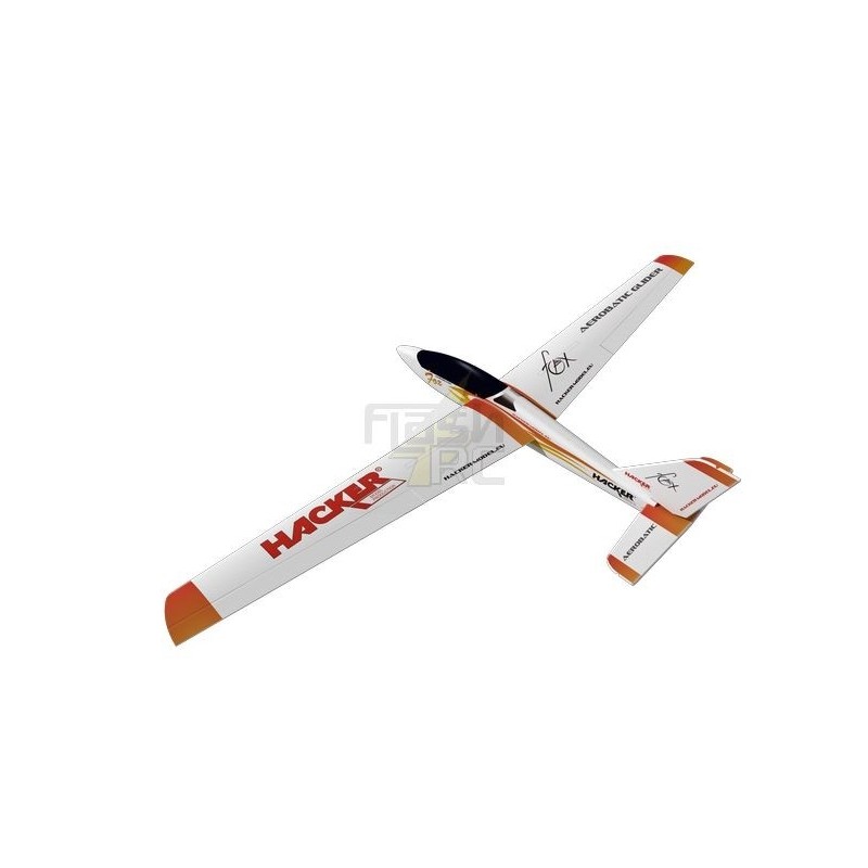 Avion Hacker Model Fox rouge env.2.00m ARF ailes/empennages recouverts - FLASH RC