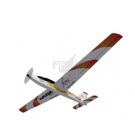 Motoveleros RC - Fox Electro rojo aprox.2.00m ARF modelo con alas cubiertas/emp Hacker - FLASH RC