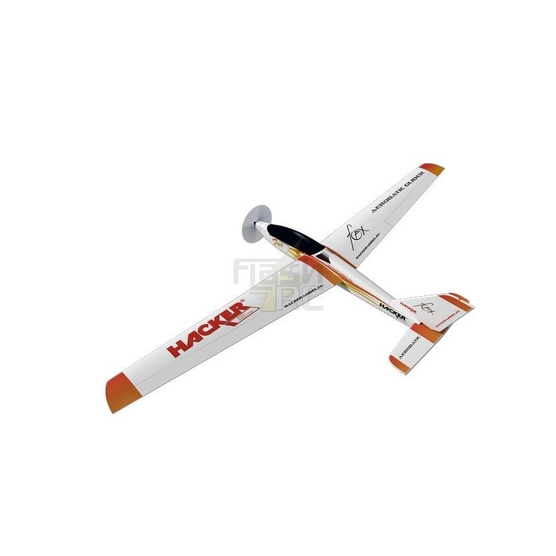 Motoalianti RC - Fox Electro rosso ca.2.00m ARF ali coperte/modello Hacker - FLASH RC