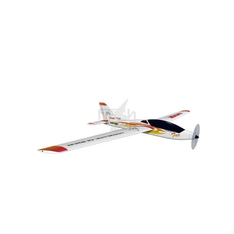 Motoalianti RC - Fox Electro rosso ca.2.00m ARF ali coperte/modello Hacker - FLASH RC