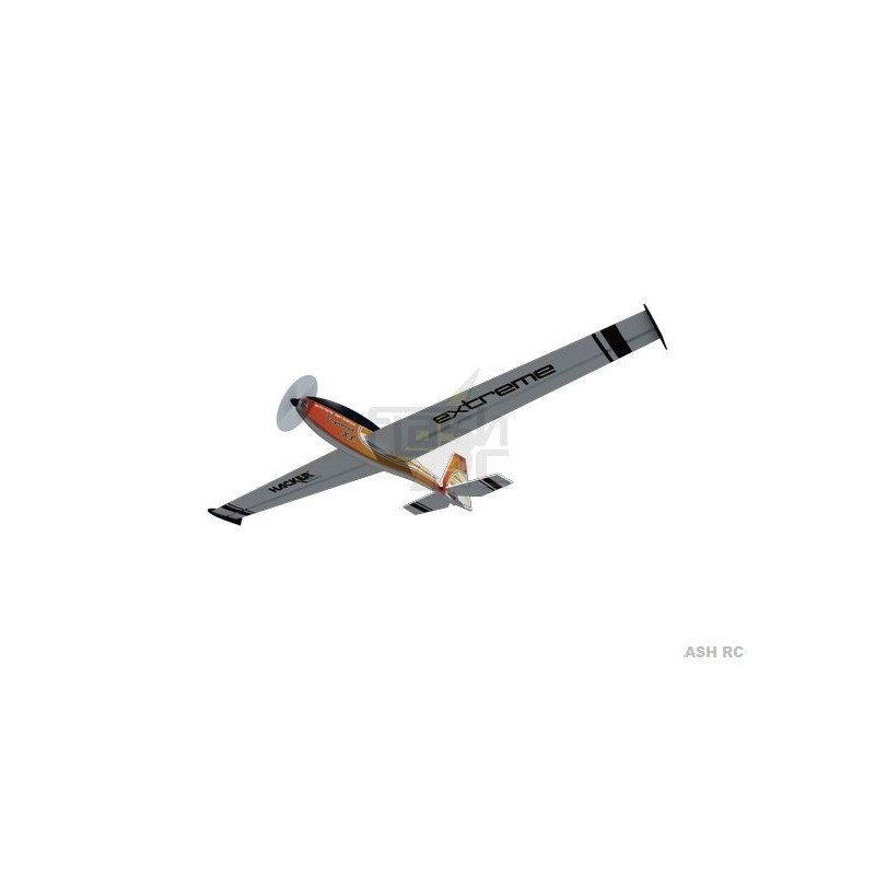 RC Motorgliders - Vagabond XL Electro orange approx.2.00m ARF covered wings/emp Hacker model - FLASH RC
