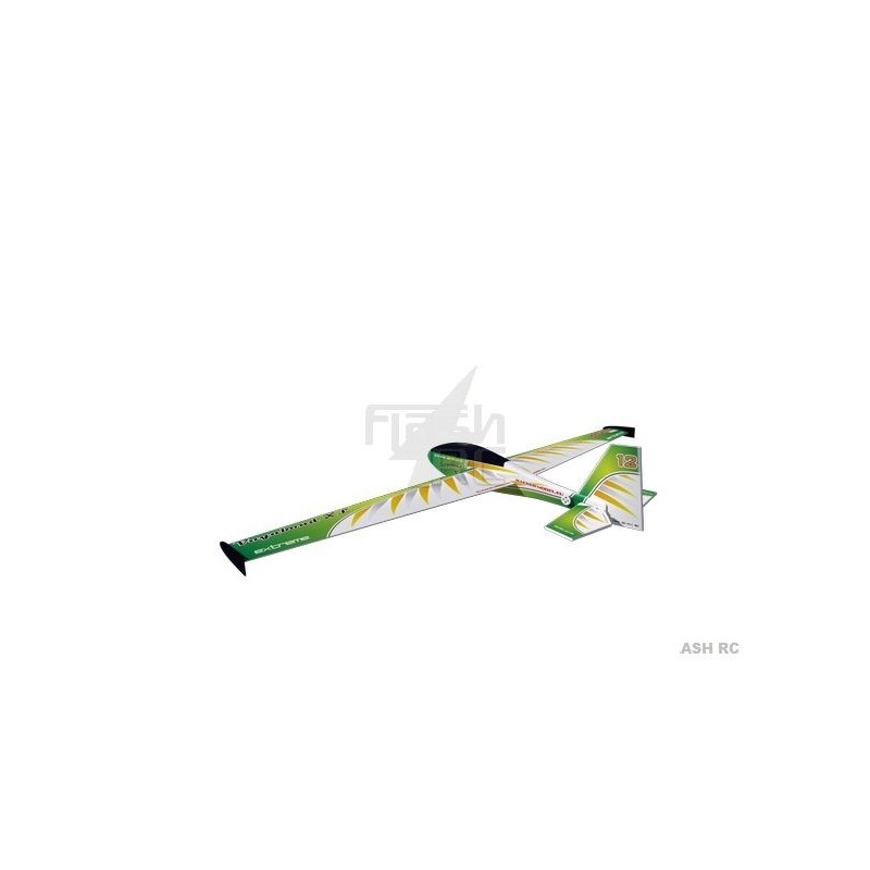 Avion Hacker Model Vagabond XL vert env.2.00m ARF ailes/emp recouverts - FLASH RC