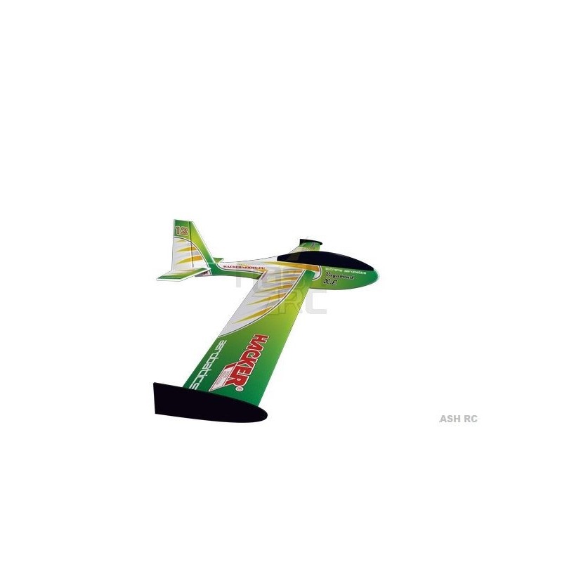 Avion Hacker Model Vagabond XL vert env.2.00m ARF ailes/emp recouverts - FLASH RC