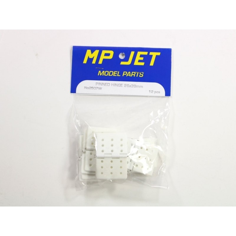 Cerniere - Cerniere piatte 26x39mm (12 pz) Mp Jet - FLASH RC