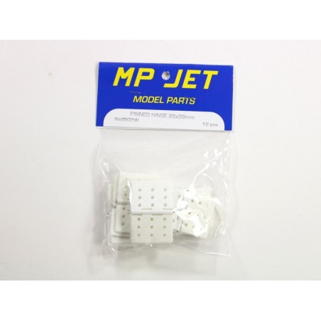 Cerniere - Cerniere piatte 26x39mm (12 pz) Mp Jet - FLASH RC