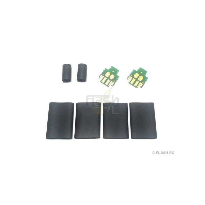 Zubehör Batterien und Akkus - 2-polige Platine für MPX-Stecker grün (2 Stck.) Jeti - FLASH RC