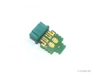 Zubehör Batterien und Akkus - 2-polige Platine für MPX-Stecker grün (2 Stck.) Jeti - FLASH RC 2
