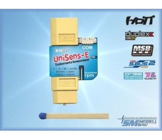 Other modules & telemetry - Unisens-E 140A / XT60 module (vario, voltage, RPM, etc) SM-ModeLLBAU - FLASH RC