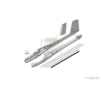 Alianti/Motorileggeri RC Fusoliere - HERON : Fusoliera con pinna di coda - FLASH RC