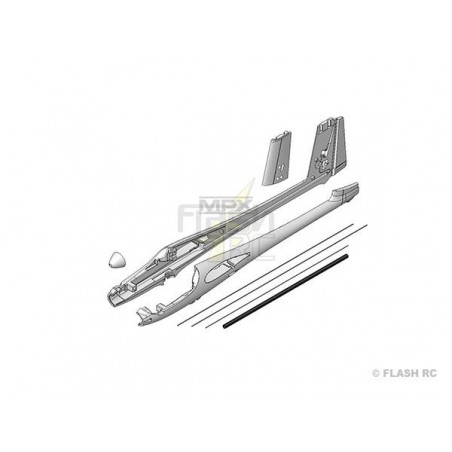 Fuselages Planeurs/Motoplaneurs RC - HERON : Fuselage avec dérive - FLASH RC