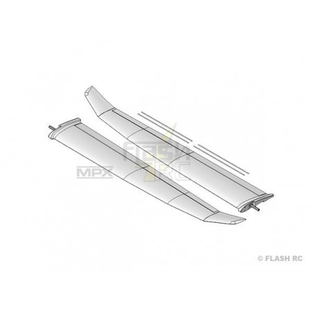 Ailes planeurs/motoplaneurs RC - HERON : paire d'ailes - FLASH RC