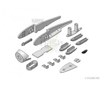 Piezas pequeñas y accesorios - HERON : Juego de piezas de plástico - FLASH RC