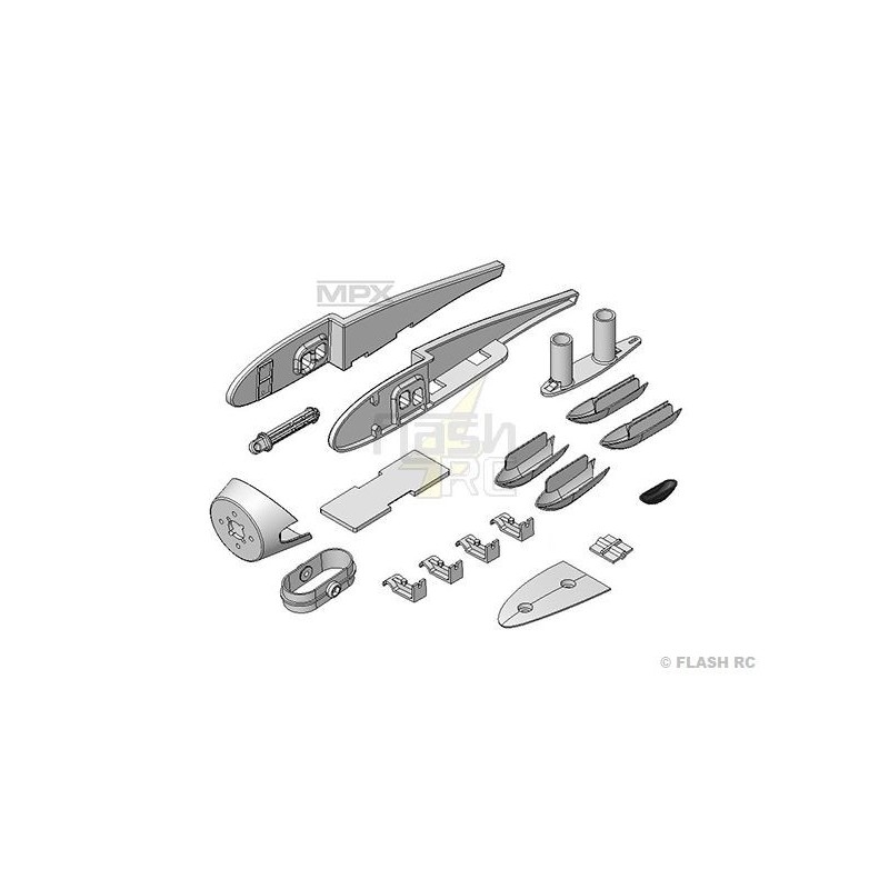 Piccole parti e accessori - HERON : Set di parti in plastica - FLASH RC