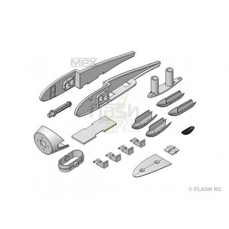 Piezas pequeñas y accesorios - HERON : Juego de piezas de plástico - FLASH RC