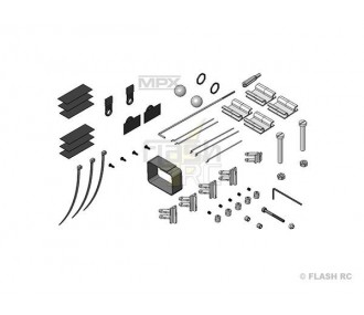 Accastillages & petites pièces - HERON : Set d'accessoires - FLASH RC