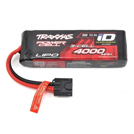Batteries voitures et bateaux RC - Traxxas Batterie Lipo 11.1V 3S 4000mAh ID 2849X - FLASH RC