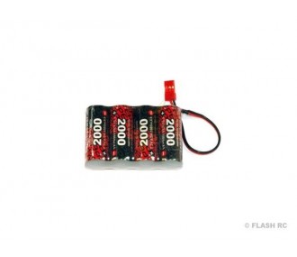 Batteries de réception - Batterie 4,8V 2000mAh NiMh plat ENRICH POWER - FLASH RC