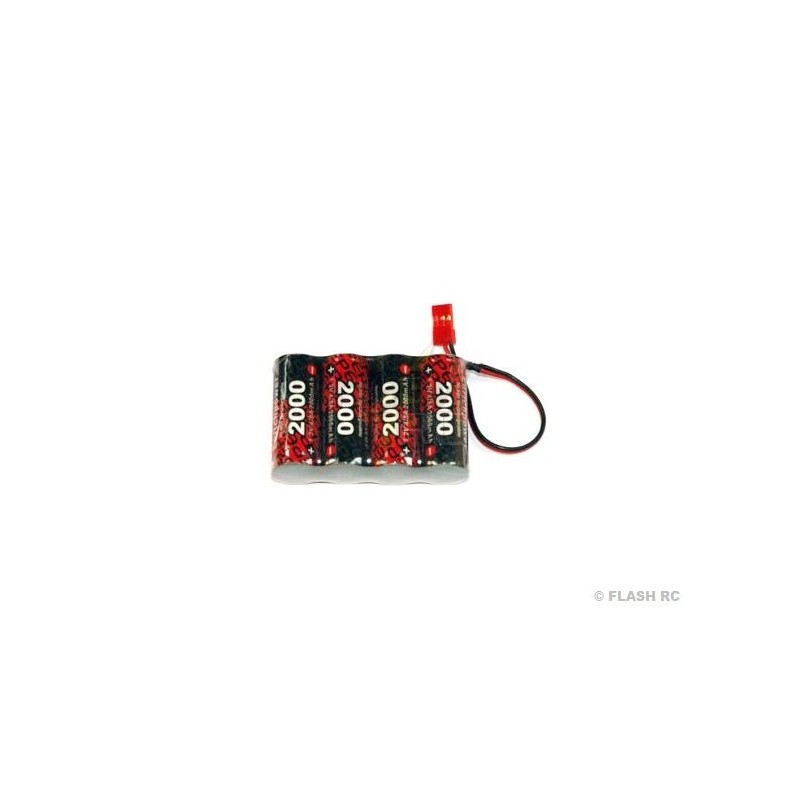 Batteries de réception - Batterie 4,8V 2000mAh NiMh plat ENRICH POWER - FLASH RC