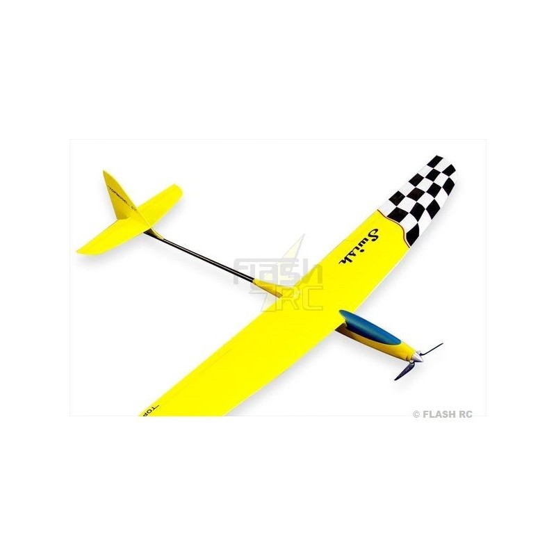 RC Motorsegler - Swish Electro gelb ca.1.49m ARF TOPMODEL.CZ - FLASH RC