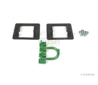 Soportes de Servo de Precisión - Soportes (1 par) Servo Tipo ATX 11.5 (Graupner DES488,478,477,476) - FLASH RC