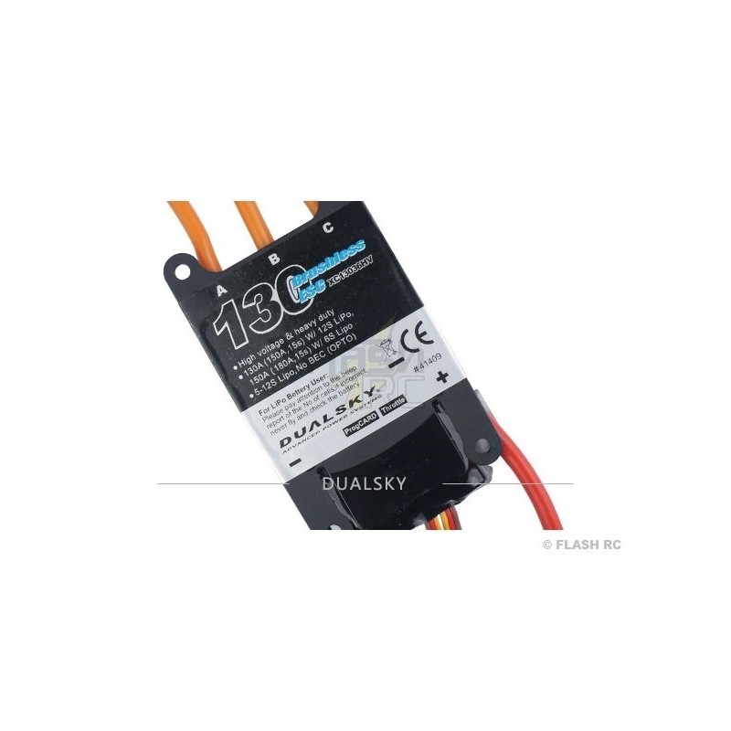 Brushless - Regolatore brushless 130A V2 - XC13036HV Dualsky - FLASH RC