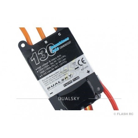 Brushless - Controlador Brushless 130A V2 - XC13036HV Dualsky - FLASH RC
