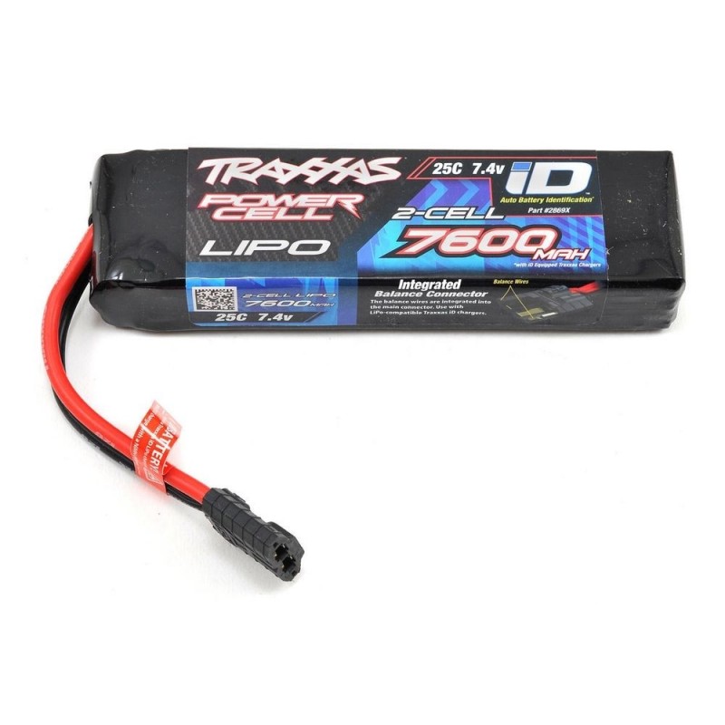 Baterías RC Coche y Barco - Batería Traxxas Lipo 7.4V 2S 7600mAh ID 2869X - FLASH RC