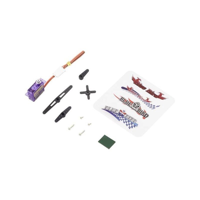 Servos - Blue Bird servo BMS-101DMG 1.0Kg.cm 0.07s 4.4g 7.6mm - FLASH RC
