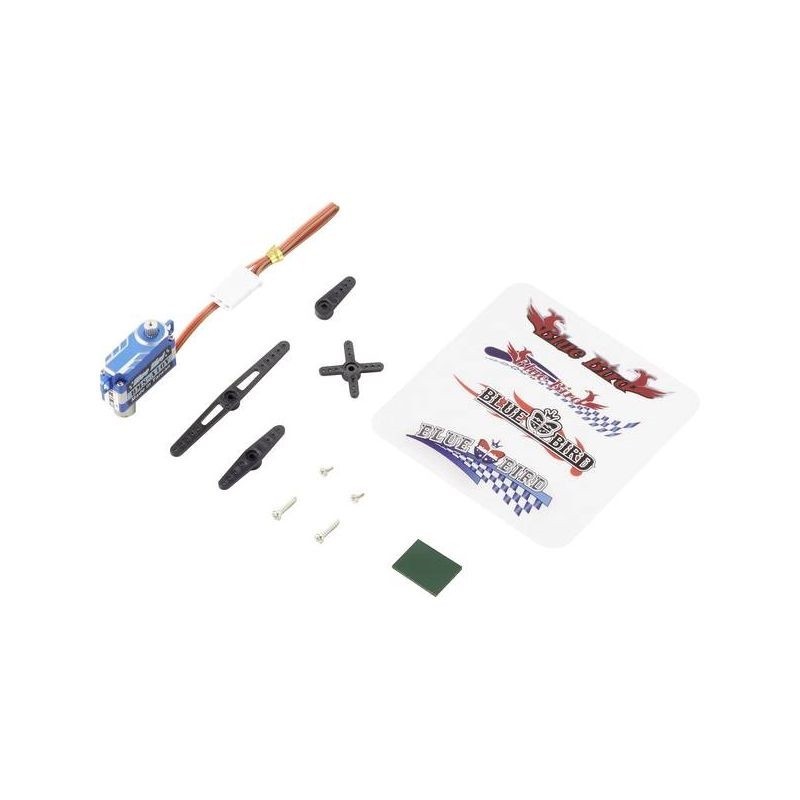 Servos - Blue Bird servo BMS-A10V 3.2Kg.cm 0.07s 7.4g 8mm - FLASH RC