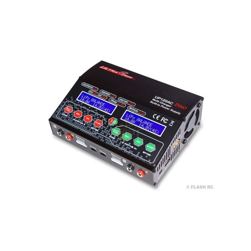 Ladegeräte - UP120AC DUO 100W 12V/220V Ultra Power Ladegerät - FLASH RC