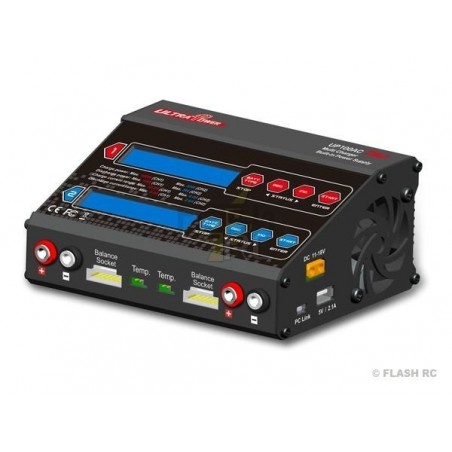 Cargadores - Cargador UP100AC Duo 100W 12V/220V Ultra Power - FLASH RC